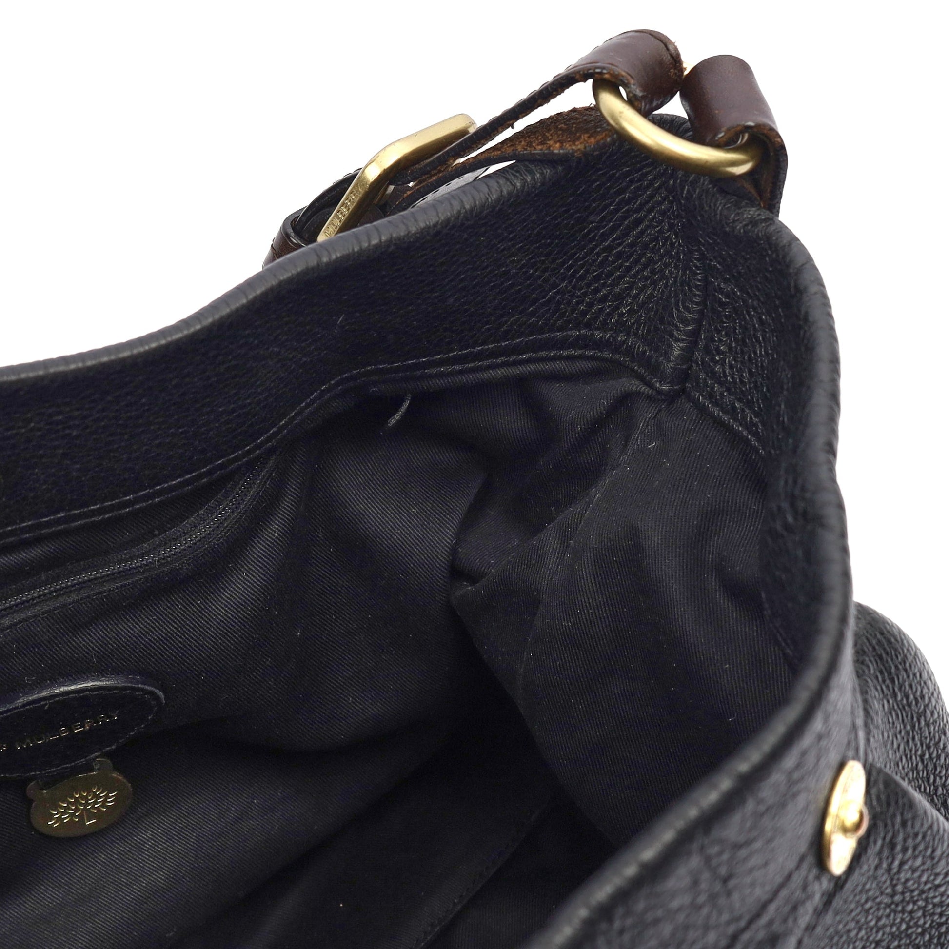 Mulberry Tote Mitzy Hobo in Black, Calfskin Leather — Alternate View 11