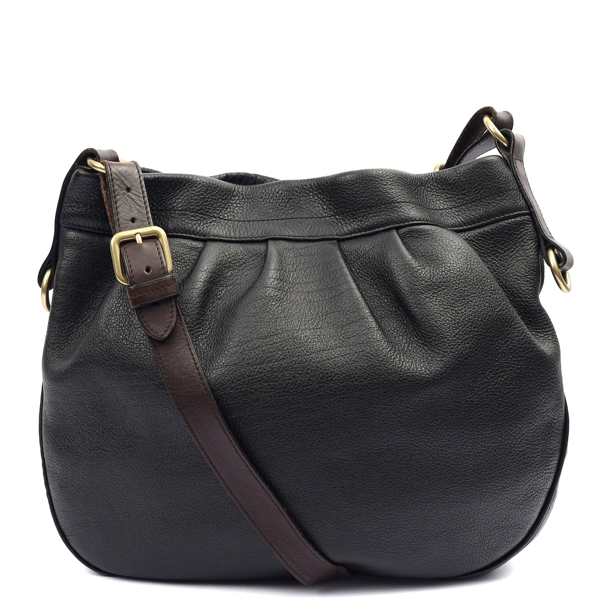 Mulberry Tote Mitzy Hobo in Black, Calfskin Leather — Back View
