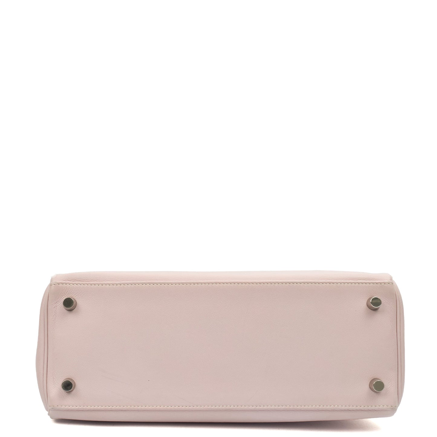 Hermes Kelly 28 in Rose Dragee, Swift (Gulli35) Leather — Detail View