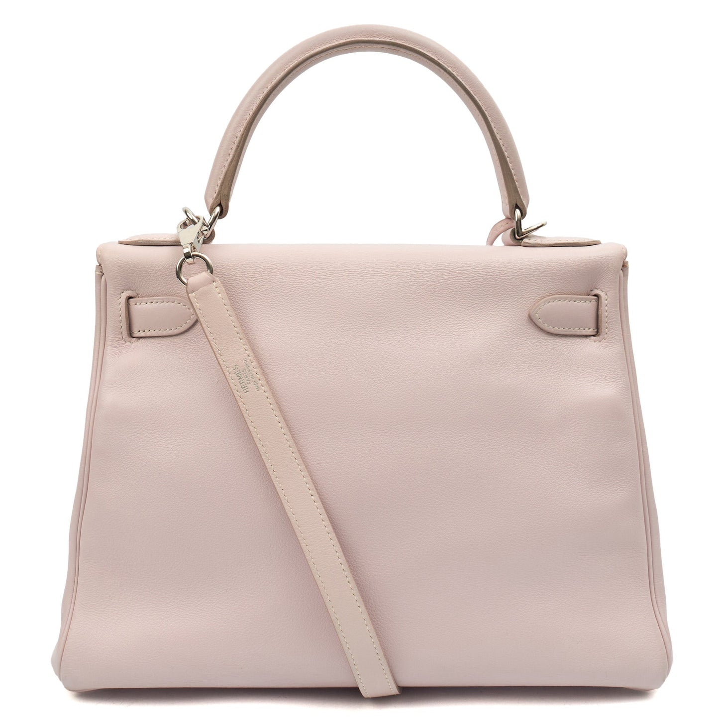 Hermes Kelly 28 in Rose Dragee, Swift (Gulli35) Leather — Top View