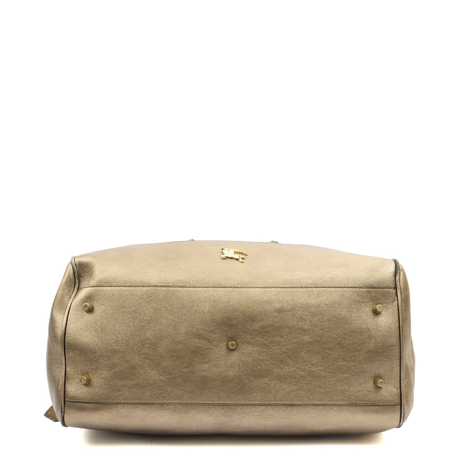 Burberry Tote Shoulder Bag in Metallic, Leather — Alternate View 10