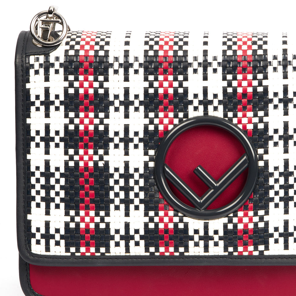 Fendi Shoulder Bag Kan I F Wallet On Chain in Multi, Leather — Lifestyle View