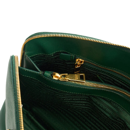 Prada Tote Lux Tote in Green, Saffiano Leather — Alternate View 17