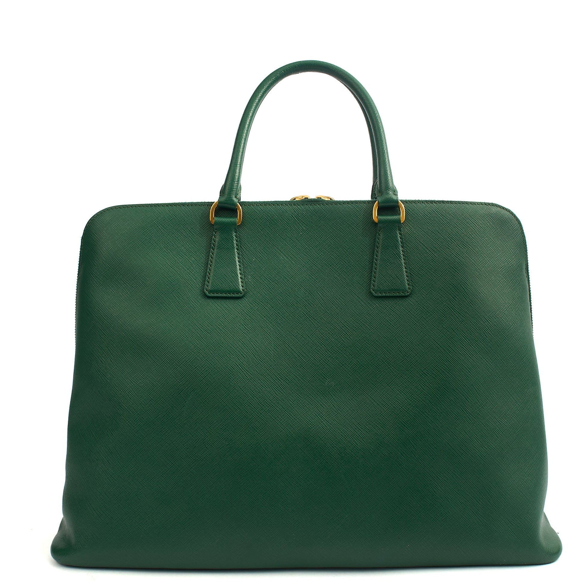 Prada Tote Lux Tote in Green, Saffiano Leather — Alternate View 15