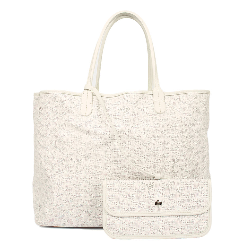 Goyard Tote Saint Louis PM in Neutral, Fabric — Detail View