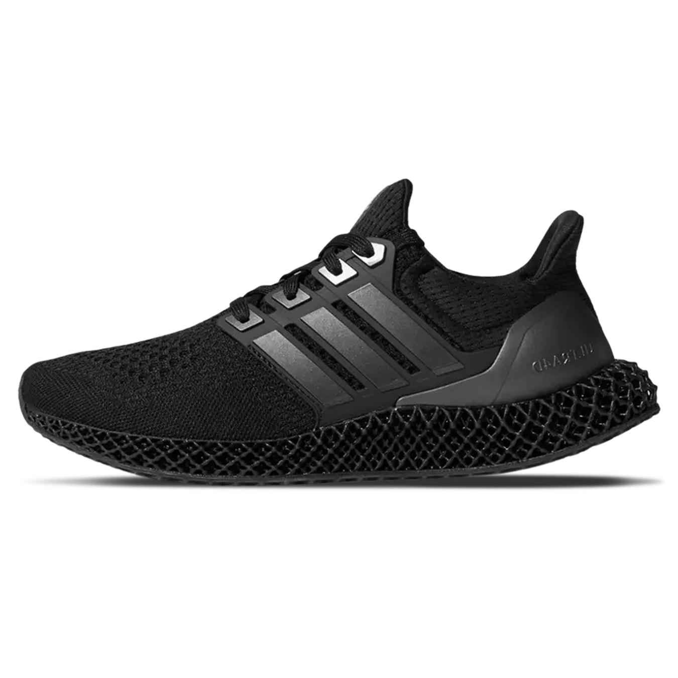 Adidas Ultra 4D 'Triple Black' — UK 3.5 | EU 36 | US 4 — Front View