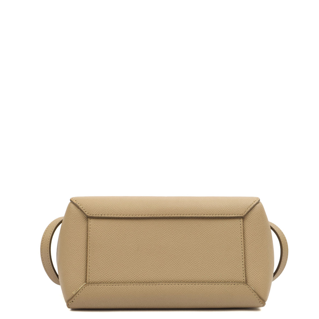 Celine Top Handle Belt Bag Mini in Cream, Box Calfskin — Lifestyle View