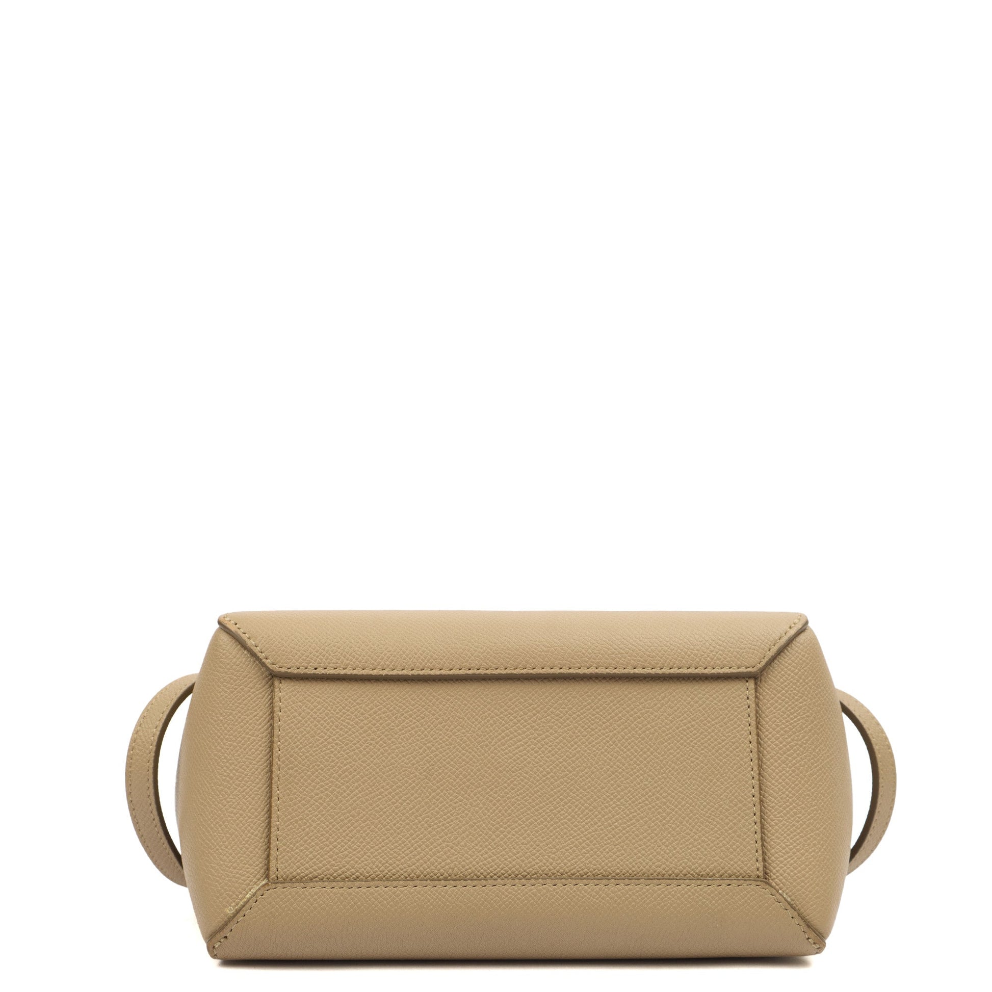 Celine Top Handle Belt Bag Mini in Cream, Box Calfskin — Lifestyle View
