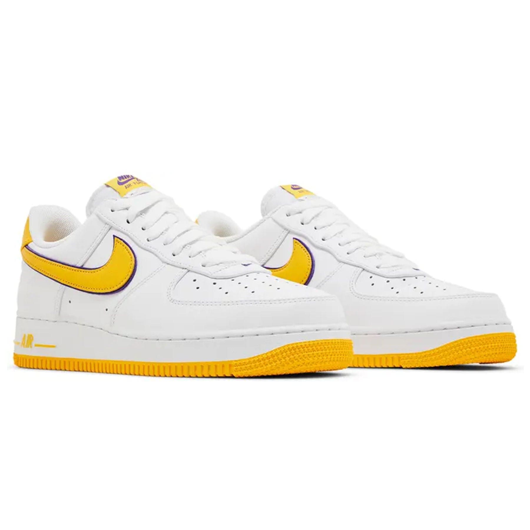 Kobe Bryant x Nike Air Force 1 Low Retro QS 'Lakers Home' — UK 3 | EU 35.5 | US 3.5 — Top View