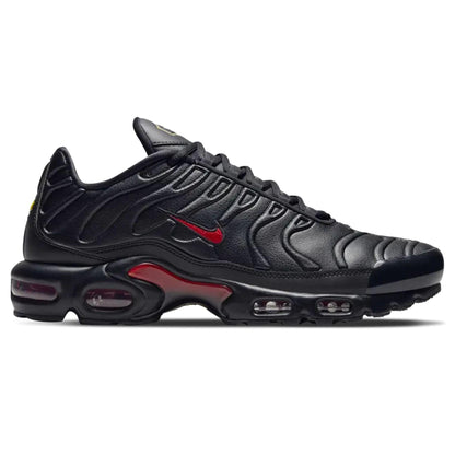 Nike Air Max Plus Premium 'Black University Red' — UK 3 | EU 35.5 | US 3.5 — Side View