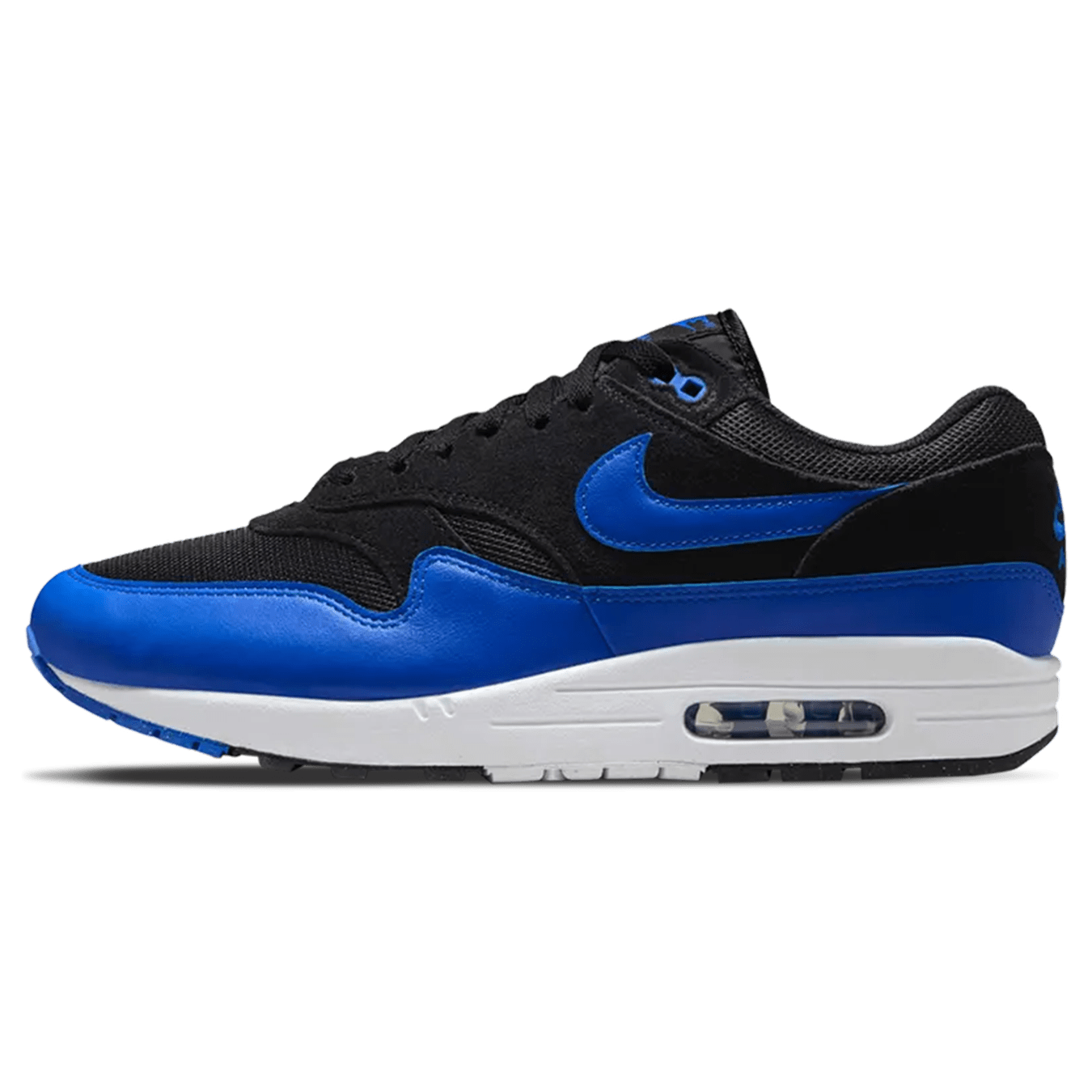 Nike Air Max 1 Essential 'Black Hyper Royal' — UK 3 | EU 35.5 | US 3.5 — Front View