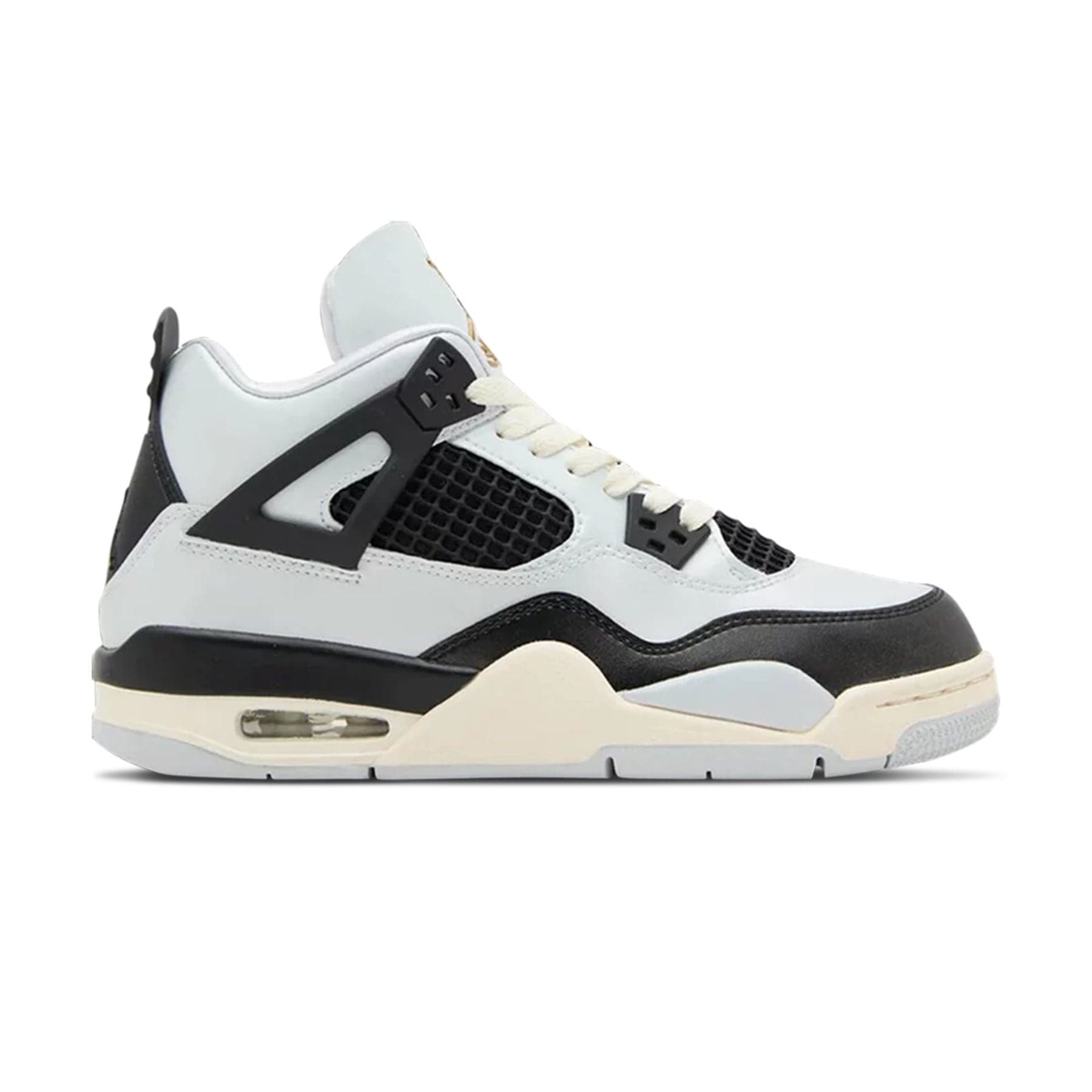 Air Jordan 4 Retro GS 'Platinum Gold' — UK 13.5 | EU 32 | US 1Y — Side View
