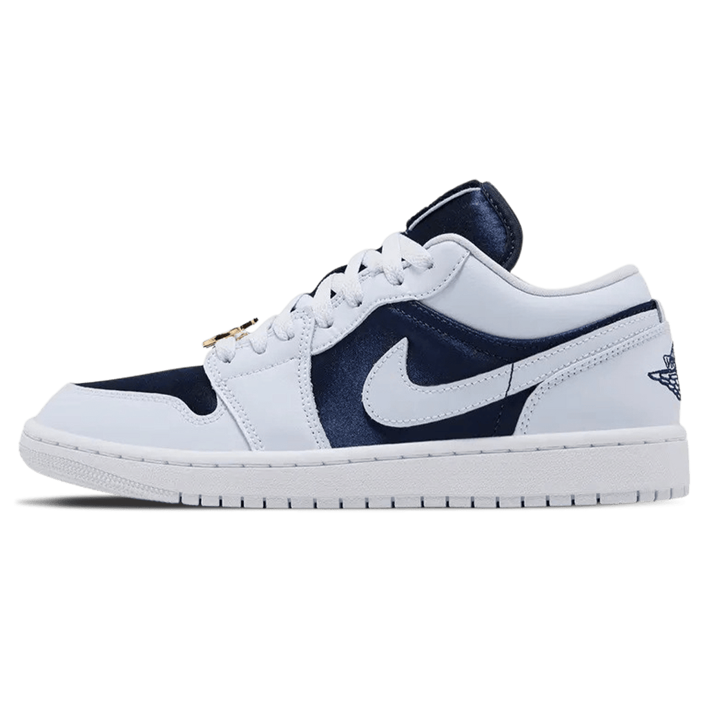 Air Jordan 1 Low SE Wmns 'Midnight Navy Gold Charms' — UK 2.5 | EU 35.5 | US 5 — Front View