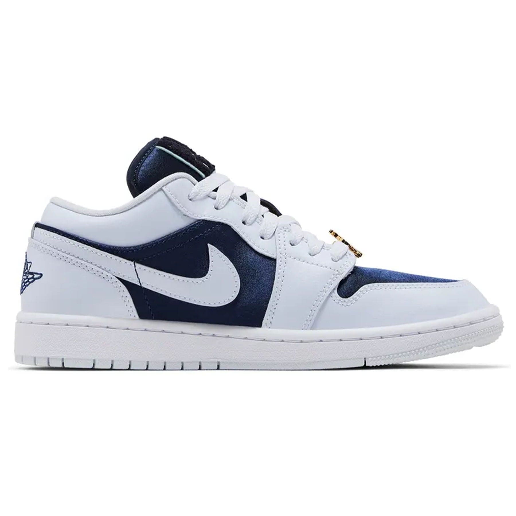 Air Jordan 1 Low SE Wmns 'Midnight Navy Gold Charms' — UK 2.5 | EU 35.5 | US 5 — Side View