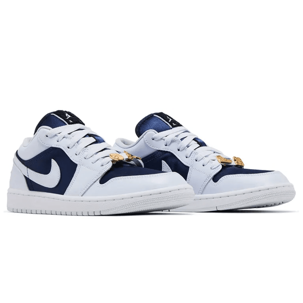 Air Jordan 1 Low SE Wmns 'Midnight Navy Gold Charms' — UK 2.5 | EU 35.5 | US 5 — Back View