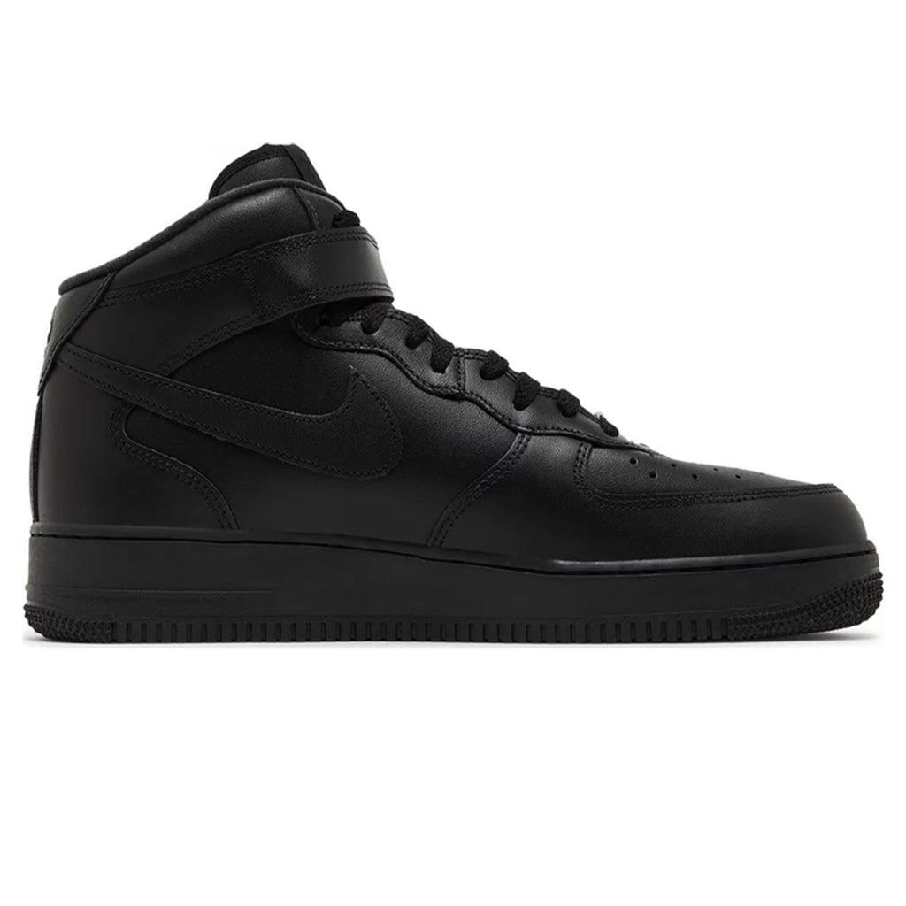 Supreme x Air Force 1 Mid 'Box Logo - Triple Black' — UK 3 | EU 35.5 | US 3.5 — Back View