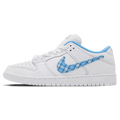 Nicole Hause x Nike Dunk Low Pro SB 'White University Blue' — UK 3 | EU 35.5 | US 3.5 — Front View