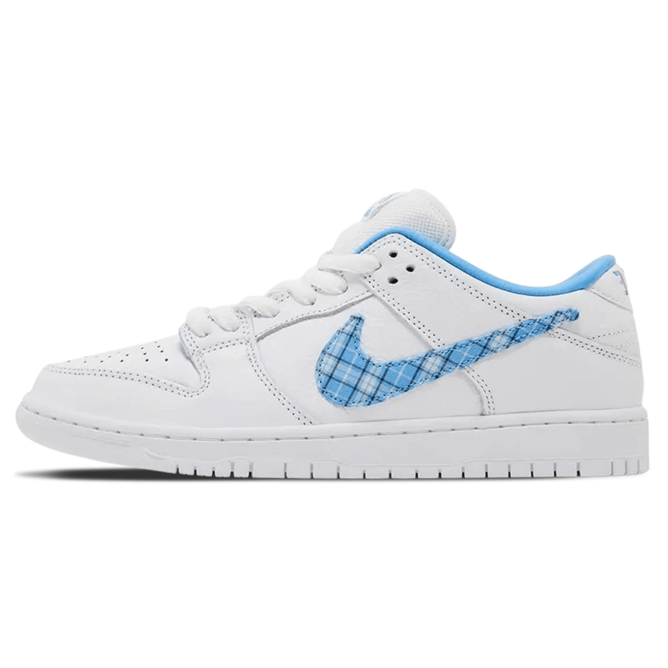 Nicole Hause x Nike Dunk Low Pro SB 'White University Blue' — UK 3 | EU 35.5 | US 3.5 — Front View