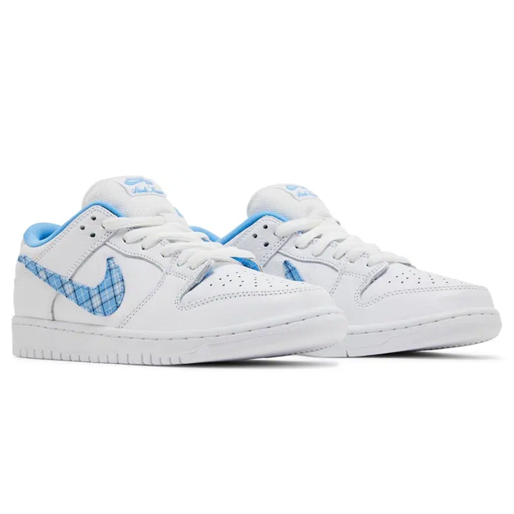 Nicole Hause x Nike Dunk Low Pro SB 'White University Blue' — UK 3 | EU 35.5 | US 3.5 — Back View