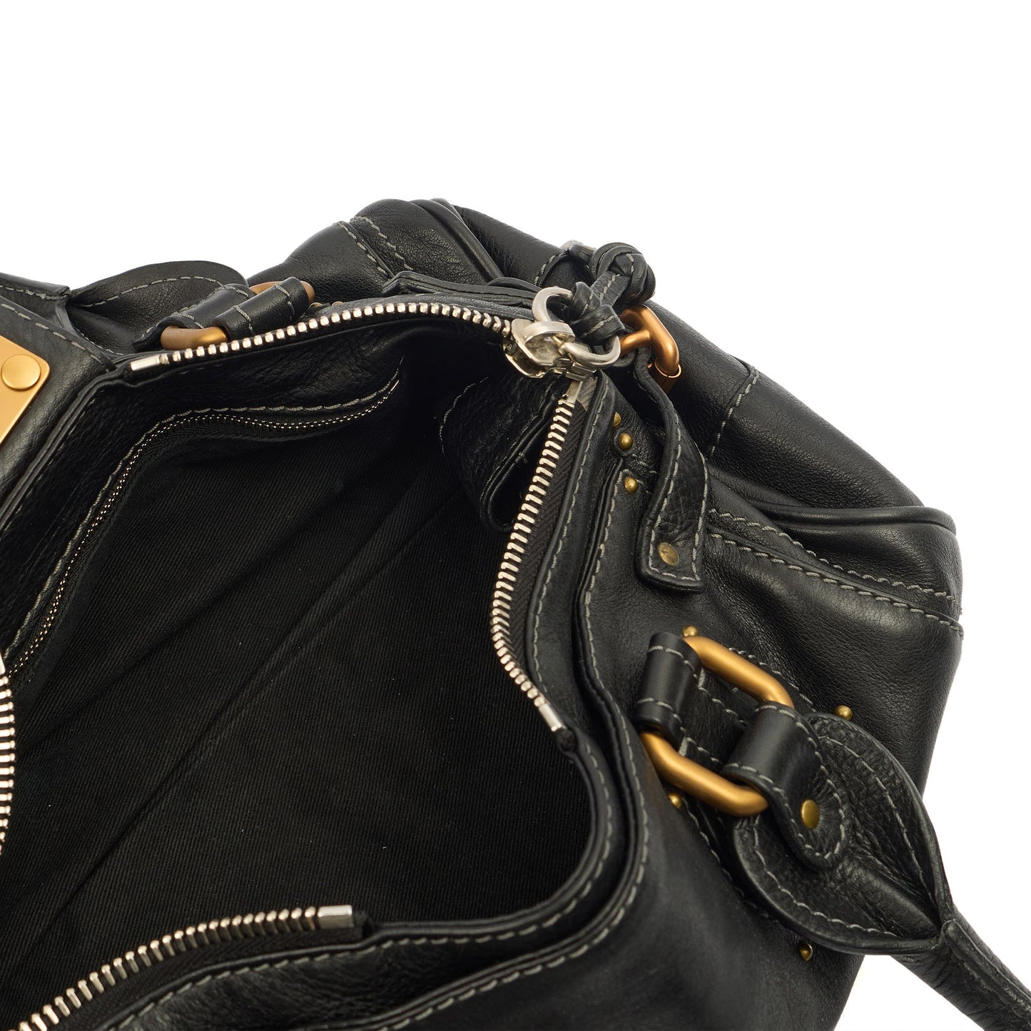Chloe Shoulder Bag Paddington in Black, Calfskin Leather — Alternate View 14