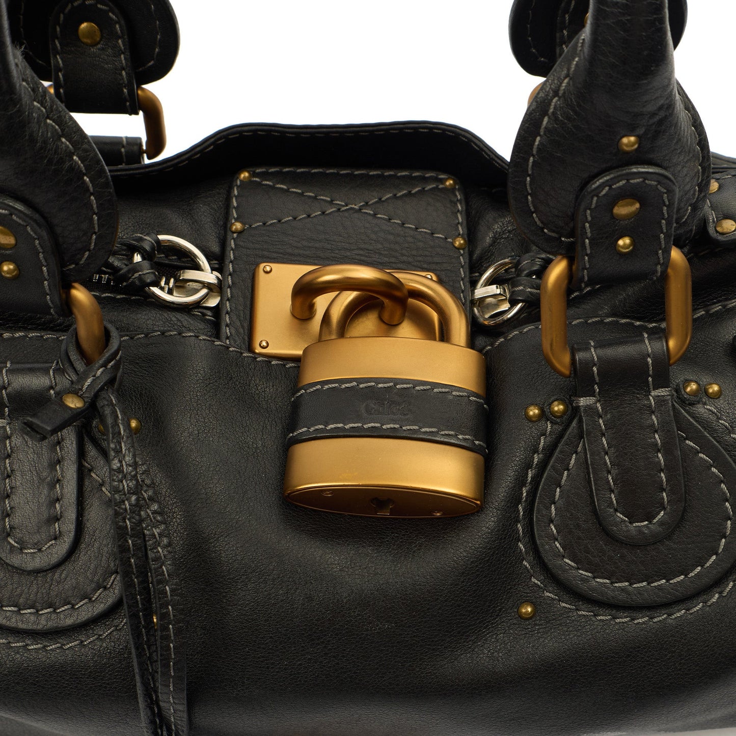 Chloe Shoulder Bag Paddington in Black, Calfskin Leather — Alternate View 13