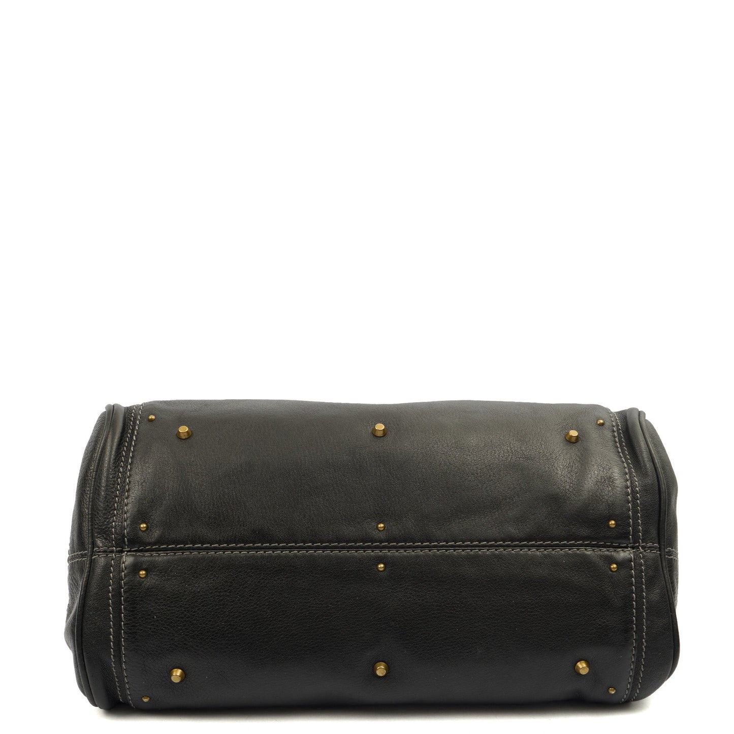 Chloe Shoulder Bag Paddington in Black, Calfskin Leather — Top View
