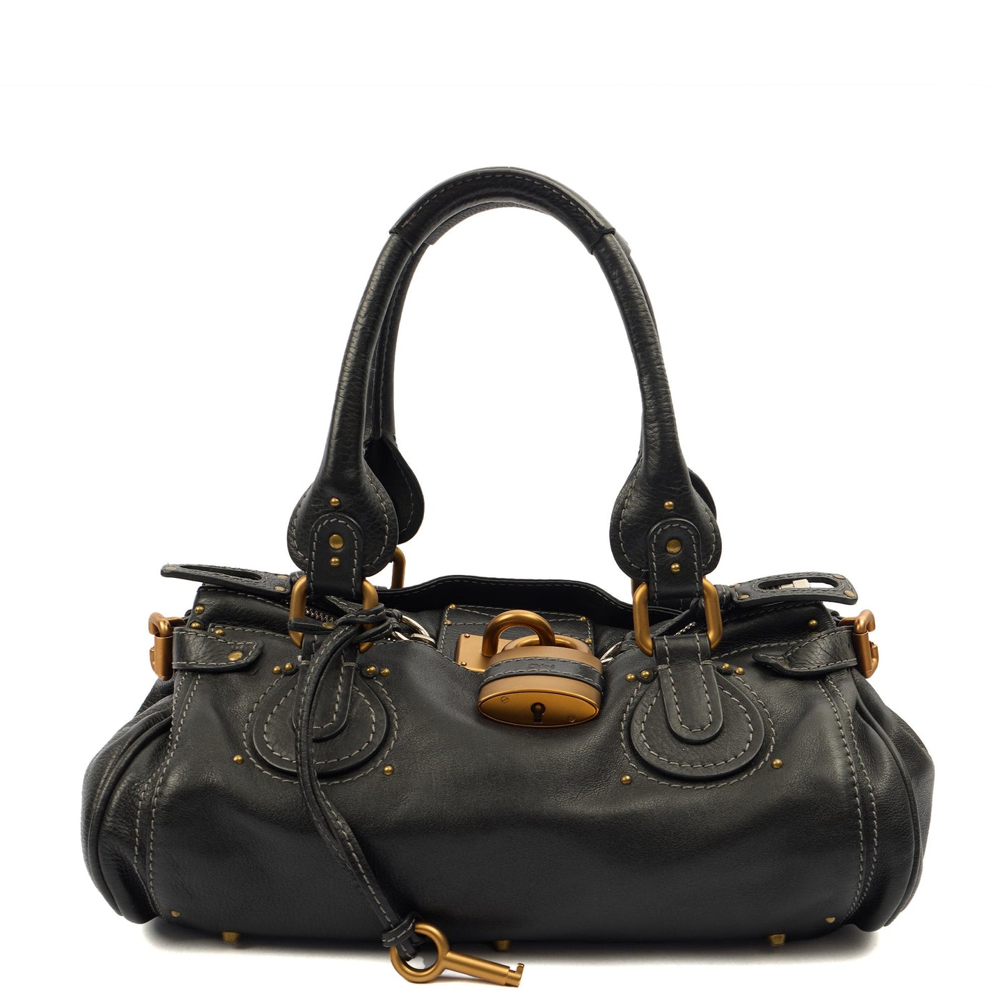 Chloe Shoulder Bag Paddington in Black, Calfskin Leather — Alternate View 8