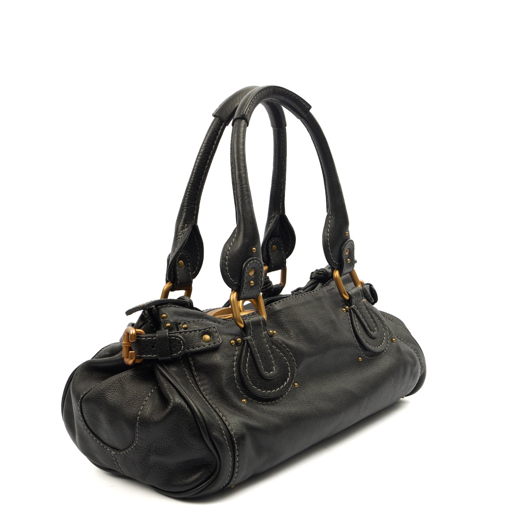 Chloe Shoulder Bag Paddington in Black, Calfskin Leather — Alternate View 9