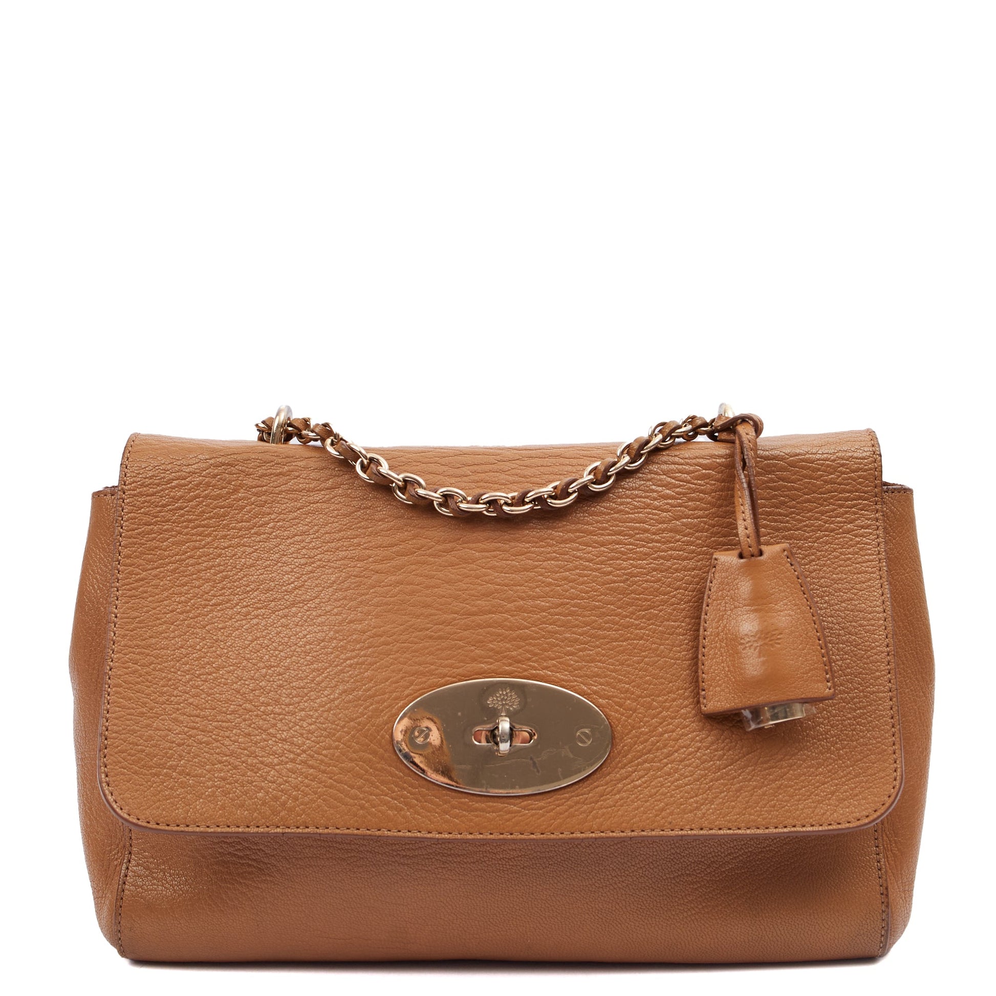 Mulberry Shoulder Bag Lily - Large in Oak, Calfskin Leather — Front View