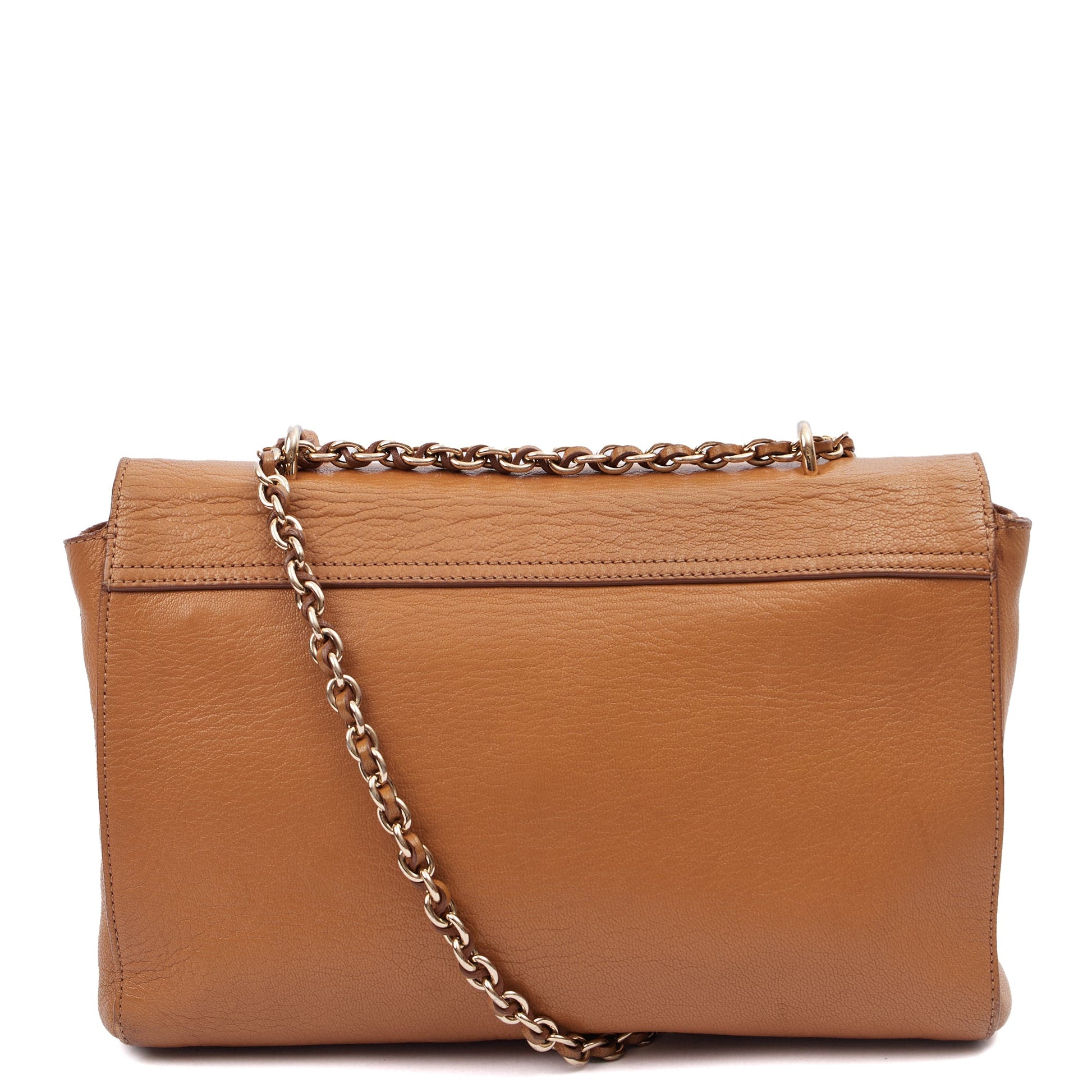 Mulberry Shoulder Bag Lily - Large in Oak, Calfskin Leather — Back View