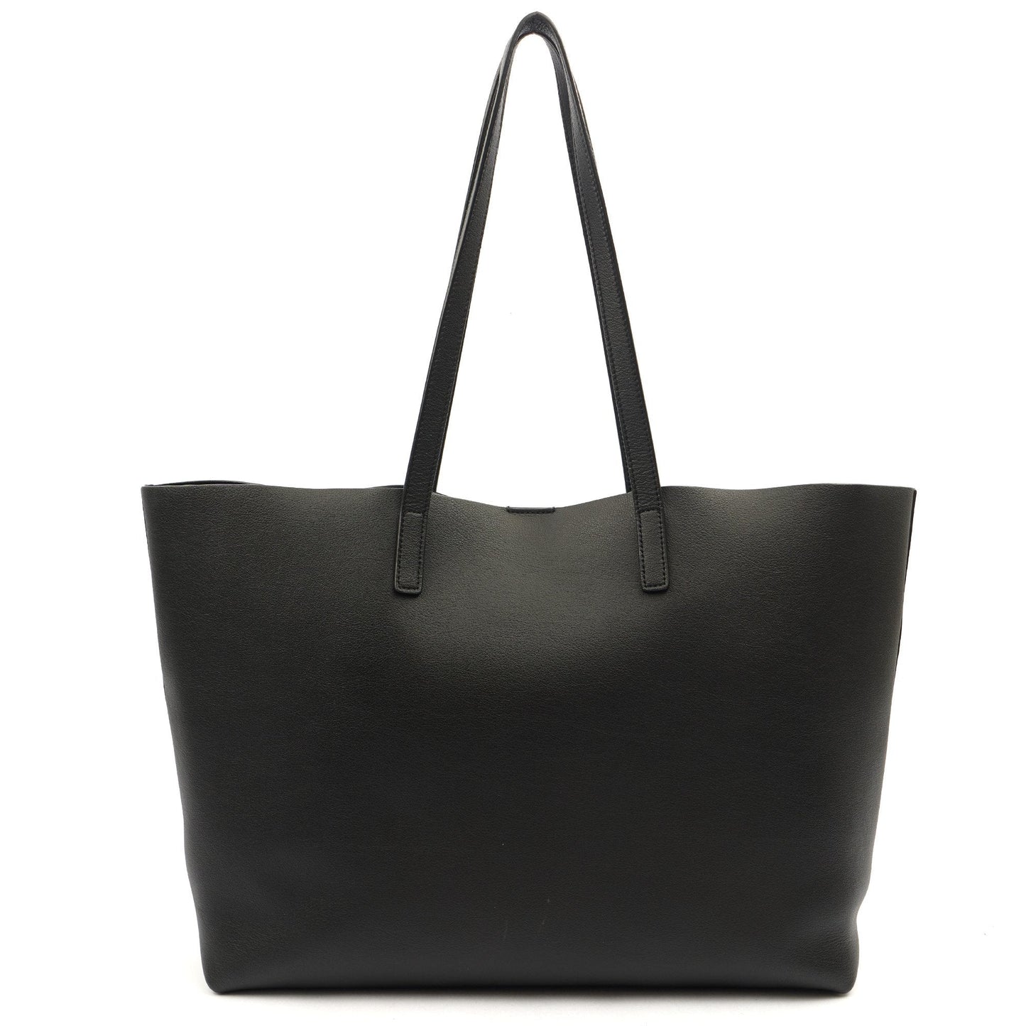 Saint Laurent Tote East West Tote in Black, Calfskin Leather — Back View