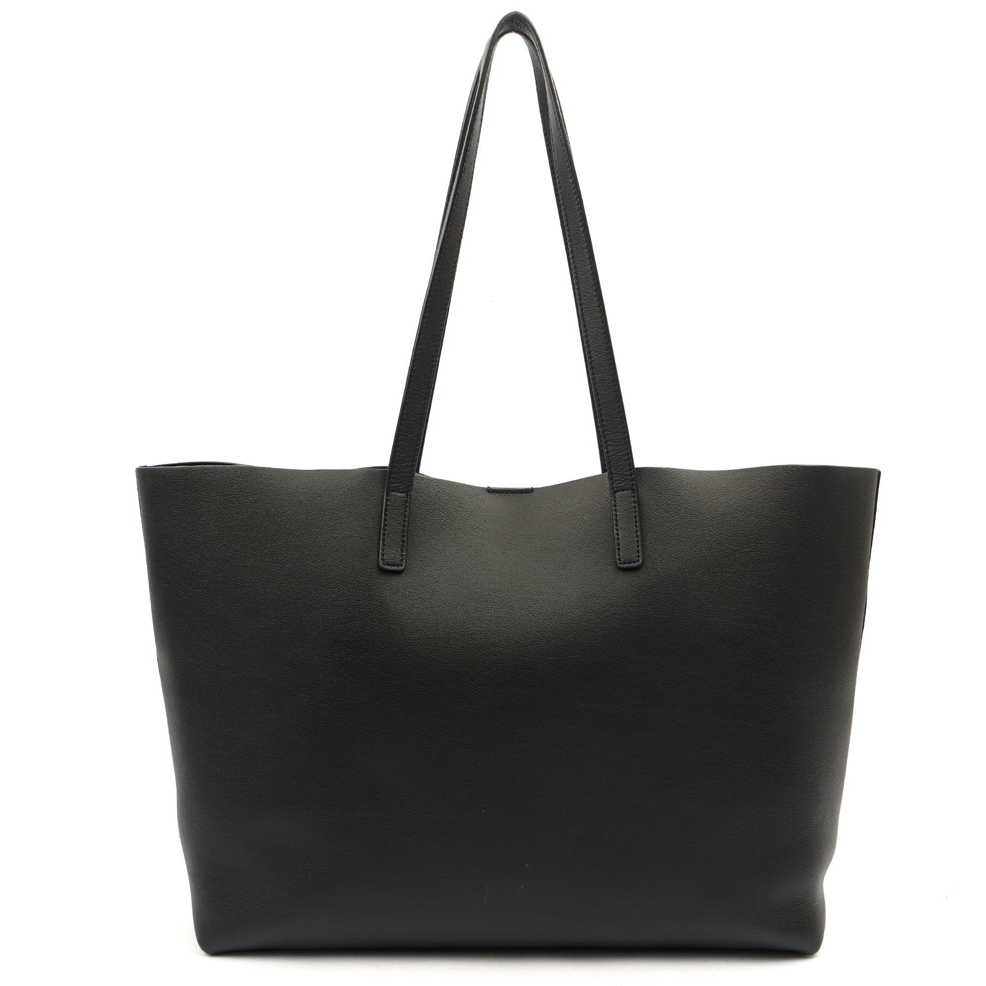 Saint Laurent Tote East West Tote in Black, Calfskin Leather — Back View