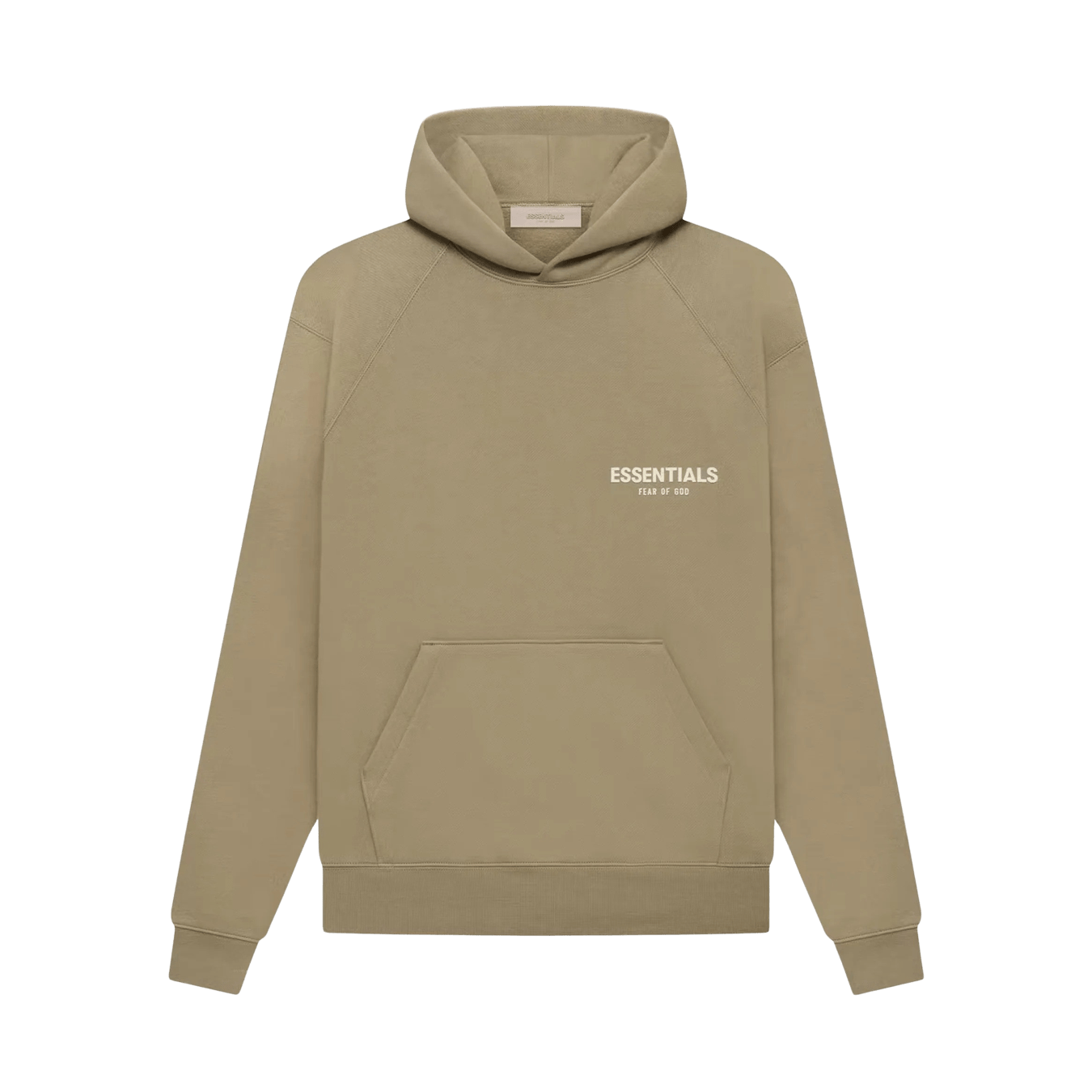 Fear of God Essentials Essentials Hoodie 'Oak' — XXS — Front View