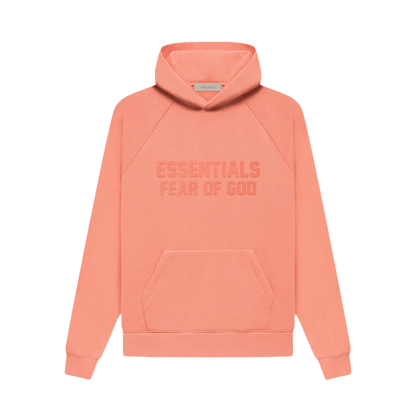 Fear of God Essentials hoodie Coral — XXS — Front View
