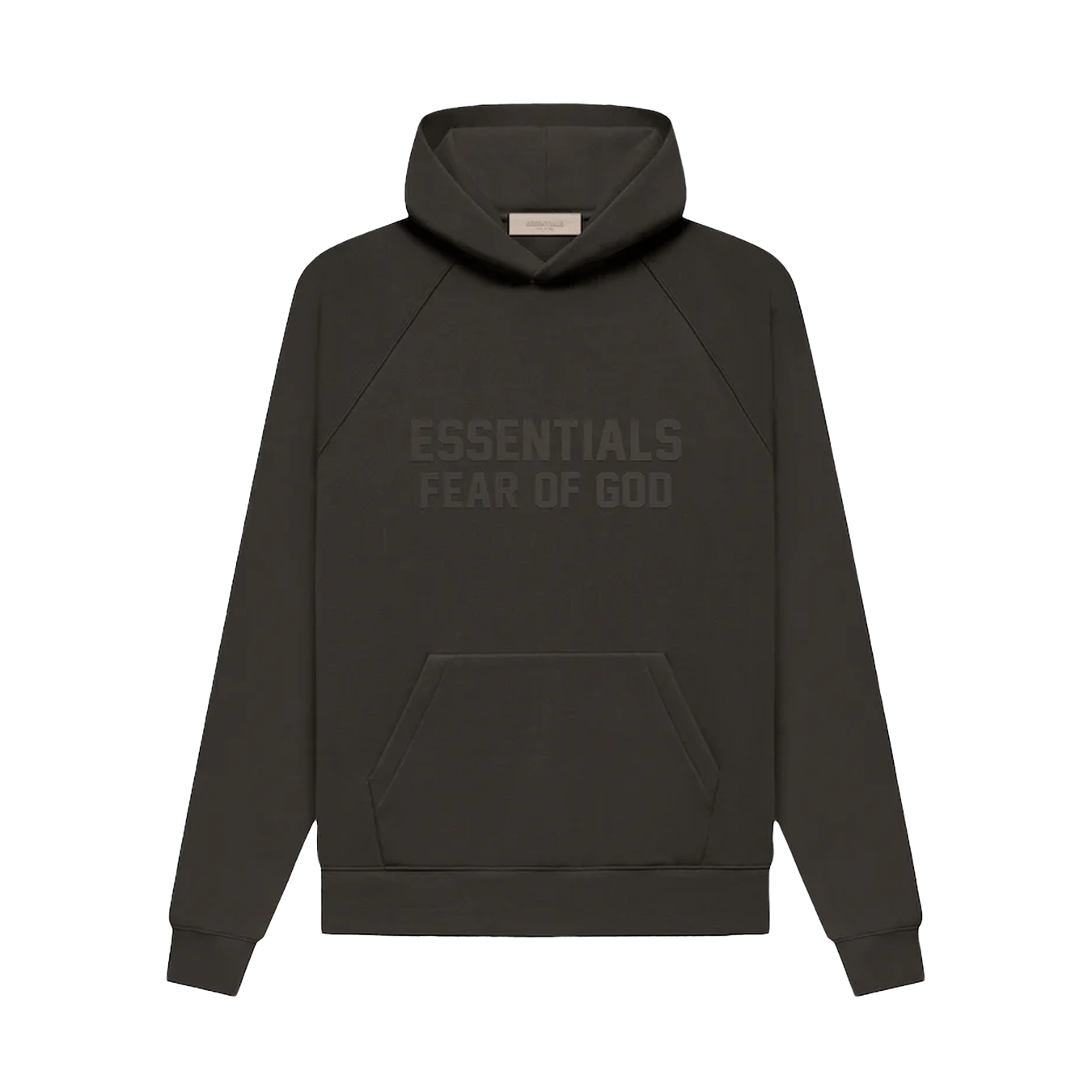 Fear of God Essentials Hoodie 'Off Black' — XXS — Front View