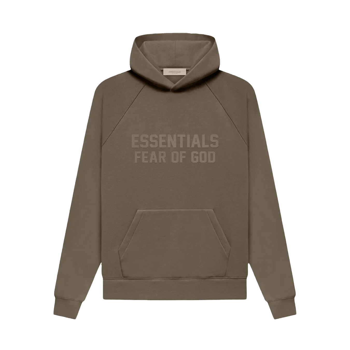 Fear of God Essentials Hoodie 'Wood' — XXS — Front View
