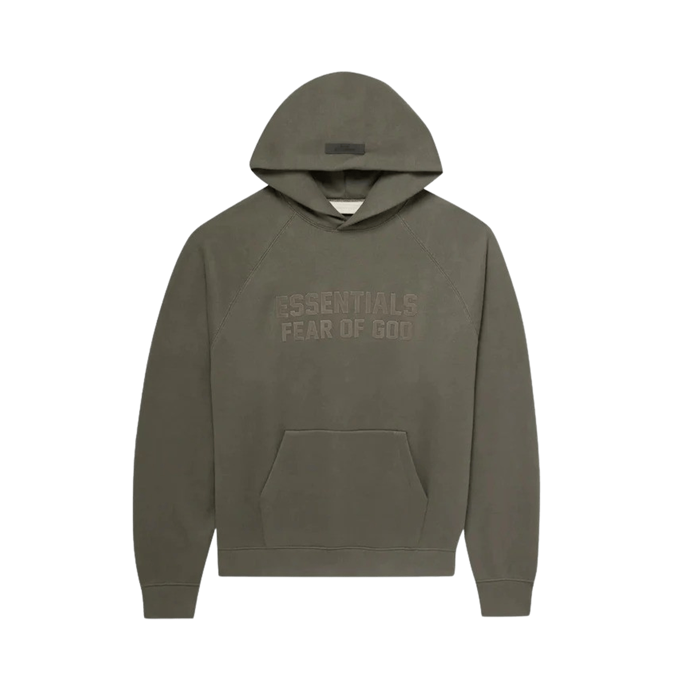 Fear of God Essentials Hoodie 'Dark Green' — XXS — Front View