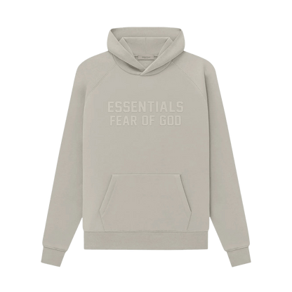 Fear of God Essentials Hoodie 'Seal' — XXS — Front View