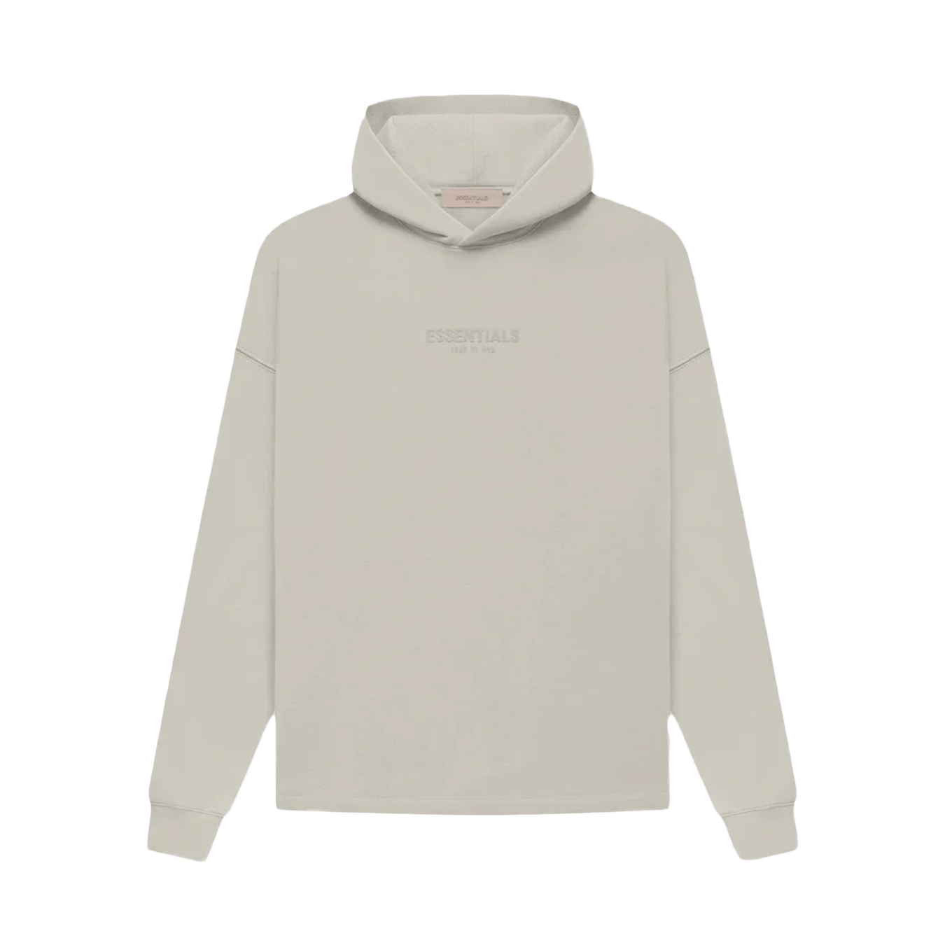 Fear of God Essentials Relaxed Hoodie 'Smoke' — XXS — Front View