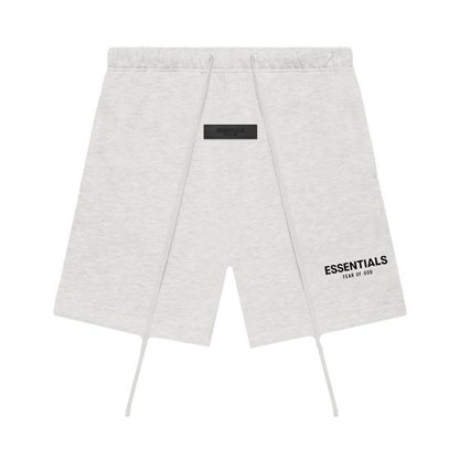 Fear of God Essentials Sweat Short 'Light Oatmeal' SS22 — XXS — Front View