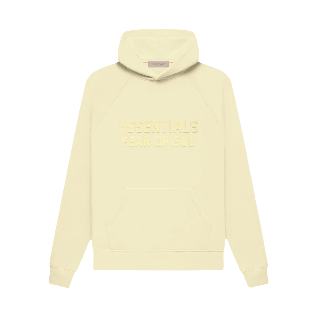 Fear of God Essentials Hoodie 'Canary' — XXS — Front View
