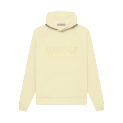 Fear of God Essentials Hoodie 'Canary' — XXS — Front View