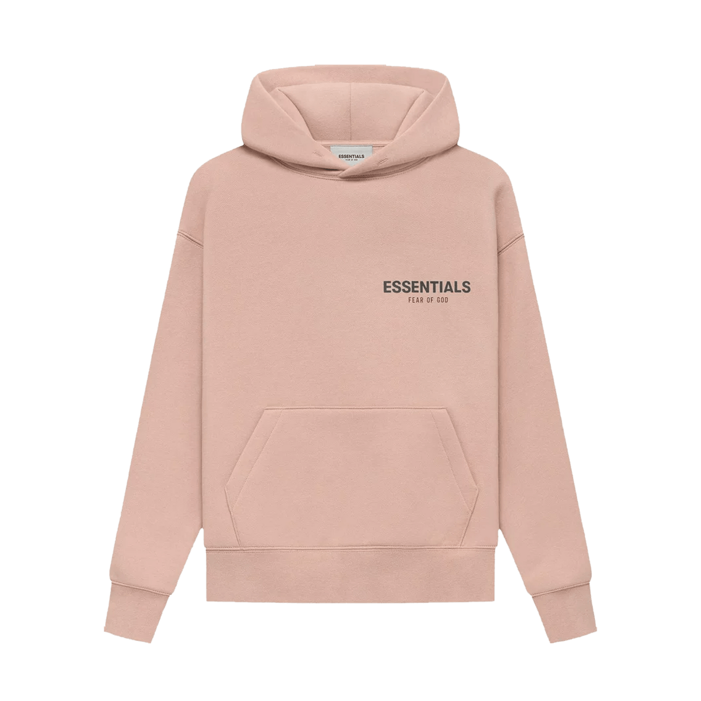 Fear of God Essentials Kids Pullover Hoodie 'Matte Blush' — XXS - 2/3 — Front View
