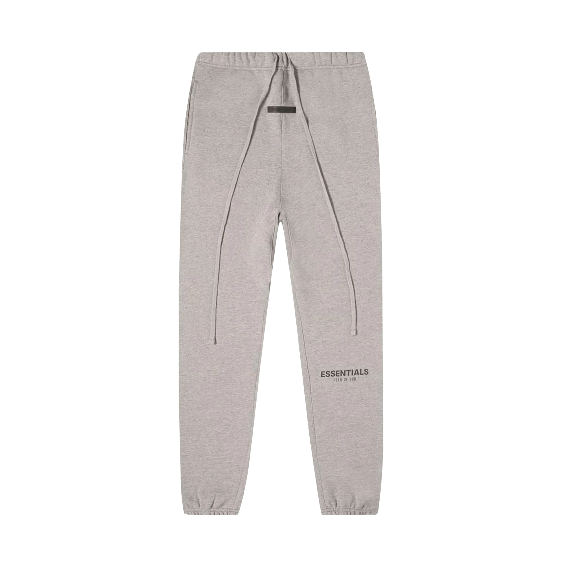 Fear of God Essentials Sweatpants 'Dark Heather Oatmeal' — XXS — Front View