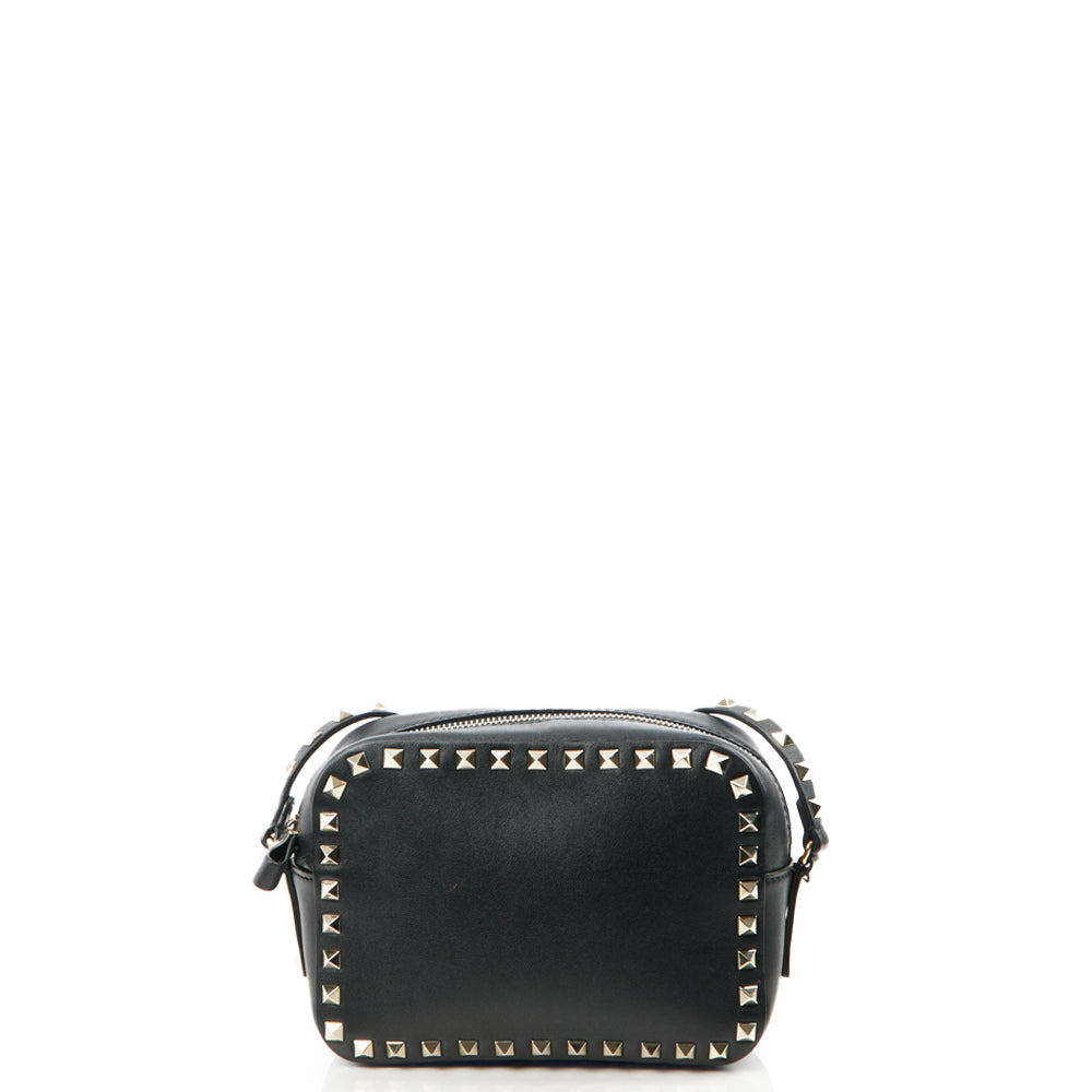 Valentino Cross Body Rockstud Crossbody Bag - Small in Black, Calfskin — Alternate View 15