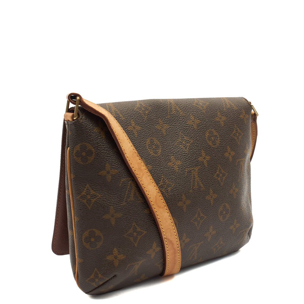 Louis Vuitton Cross Body Musette Tango in Monogram, Canvas — Side View