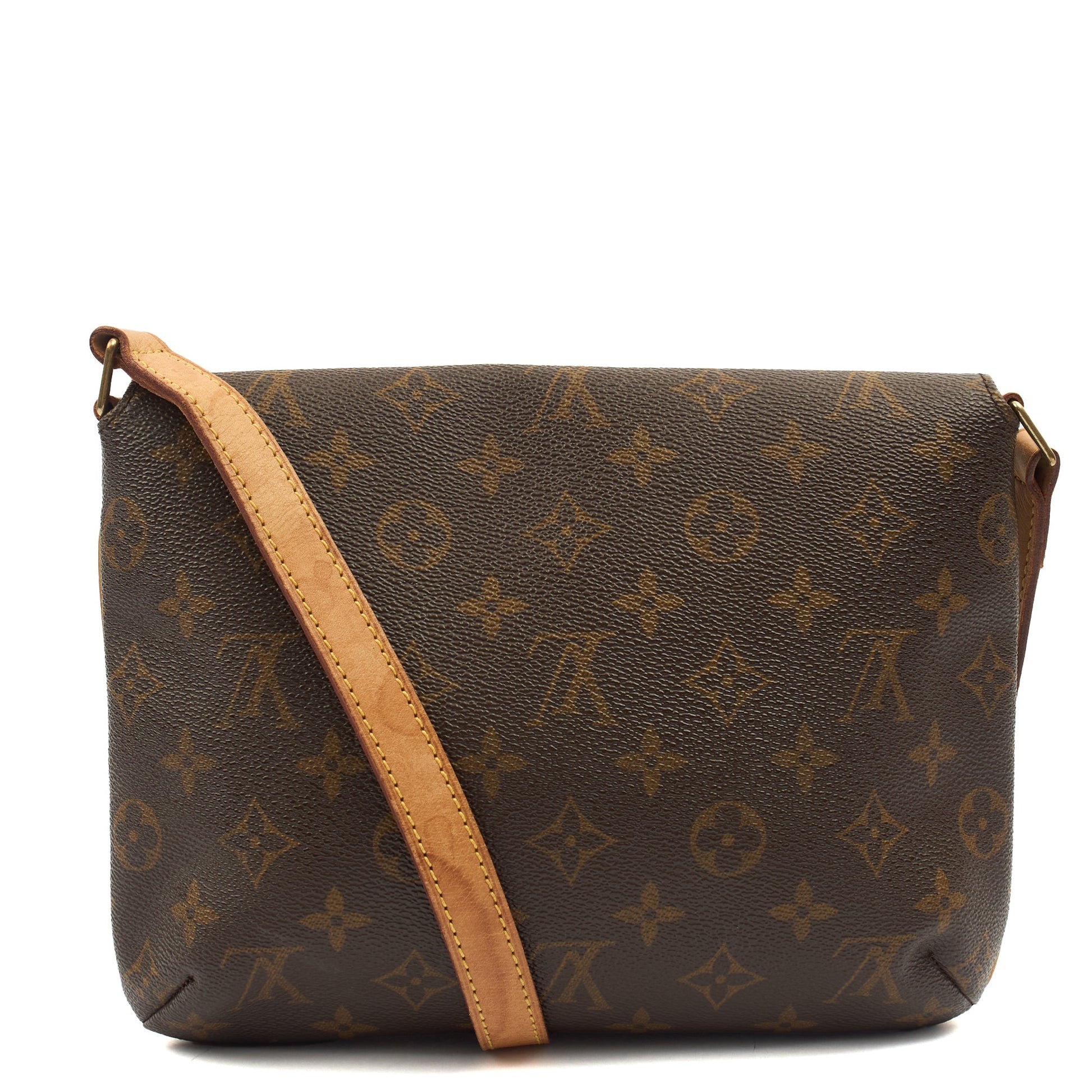 Louis Vuitton Cross Body Musette Tango in Monogram, Canvas — Back View