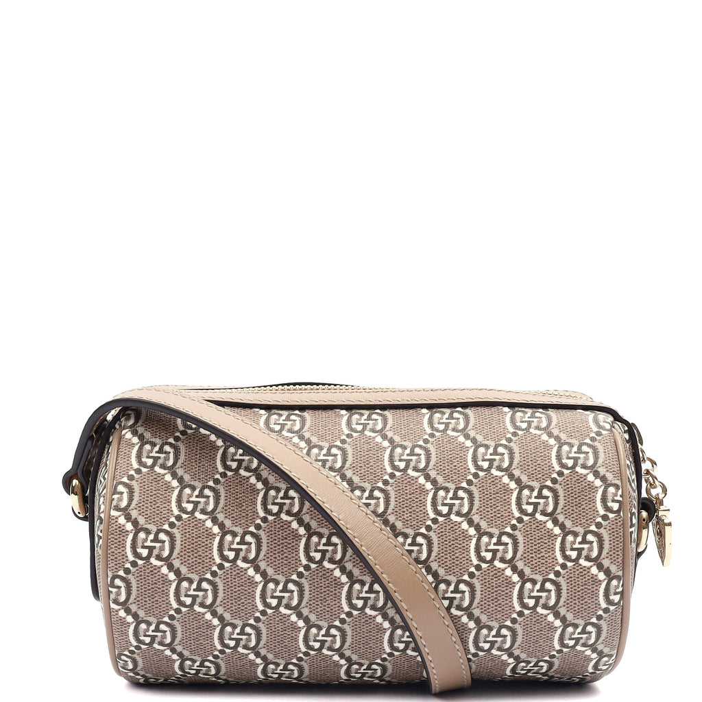 Gucci Cross Body Shoulder Bag in GG Supreme, Leather — Back View