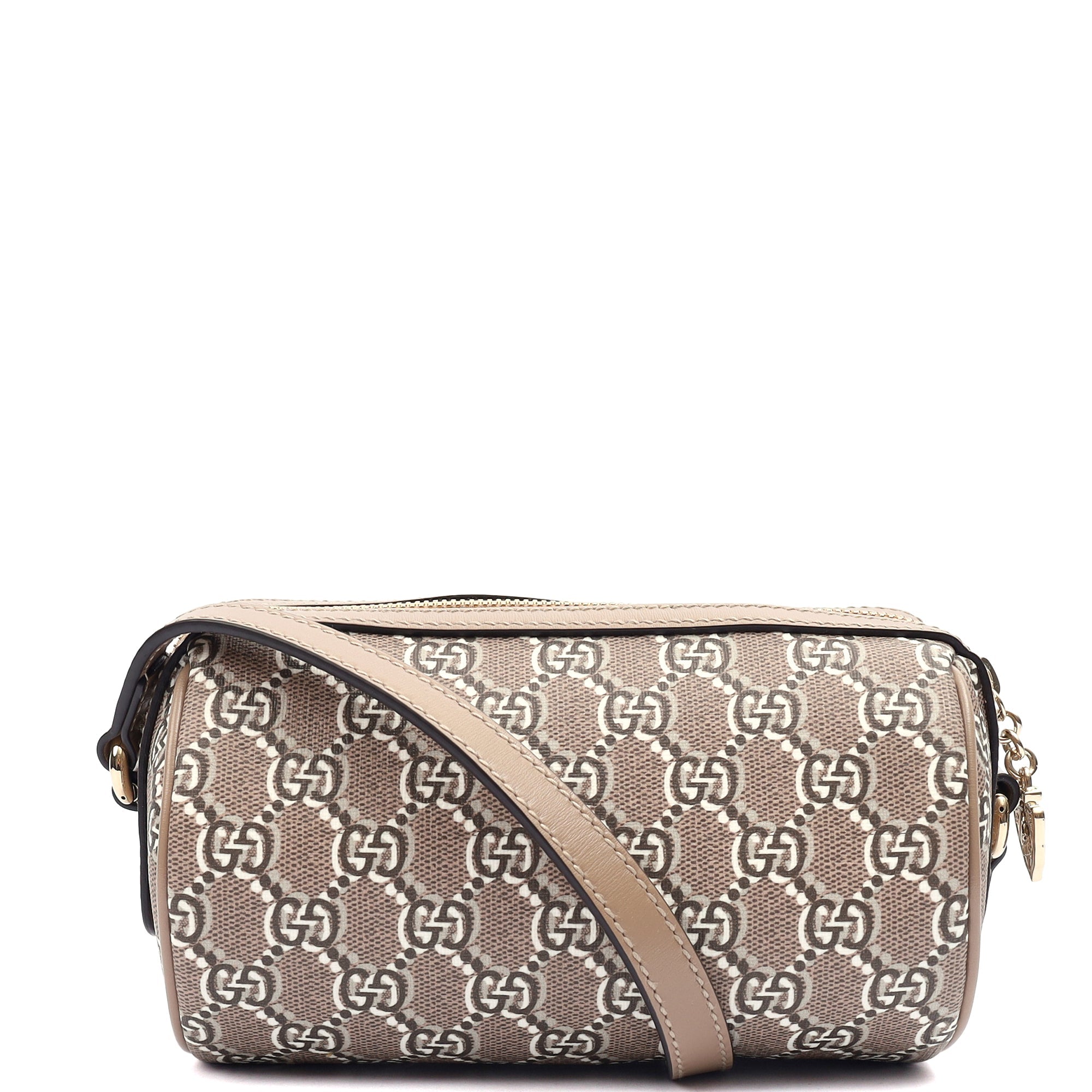 Gucci Cross Body Shoulder Bag in GG Supreme, Leather — Back View