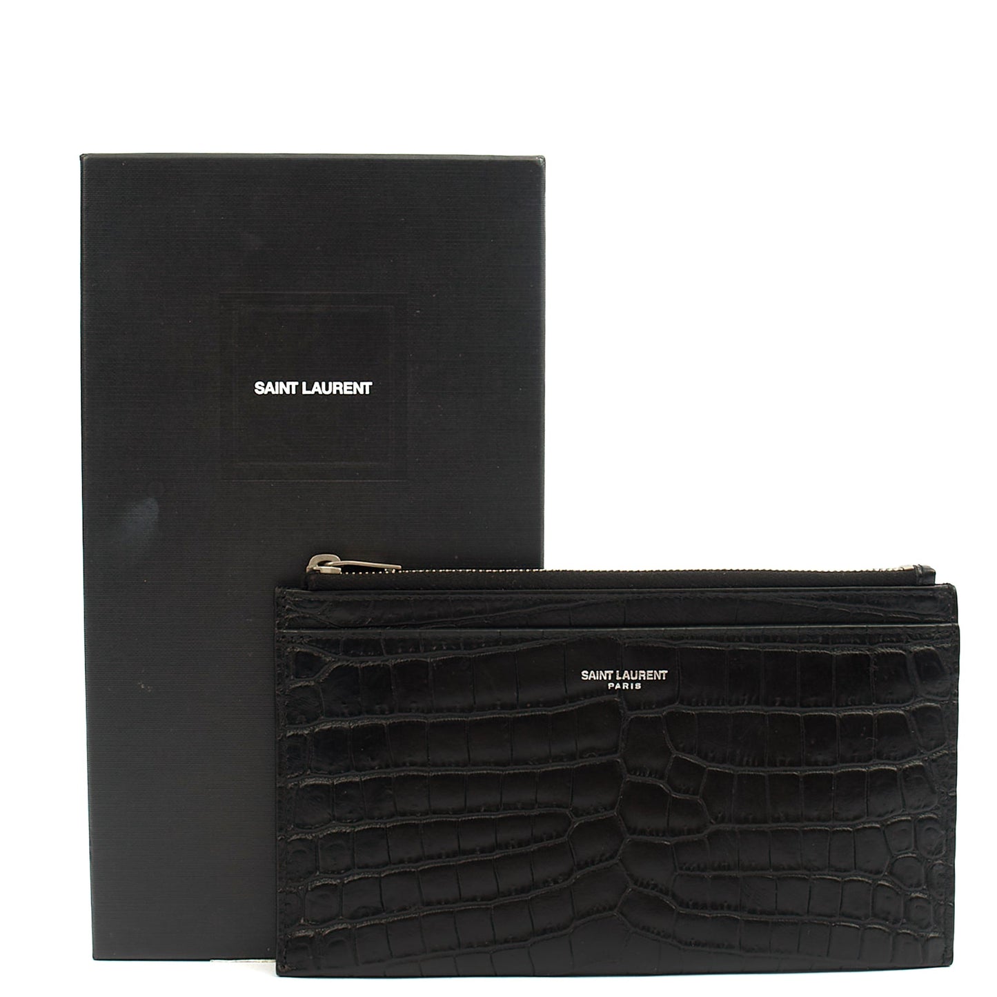 Saint Laurent Clutch Belle De Jour Clutch in Black, Calfskin Leather — Alternate View 13